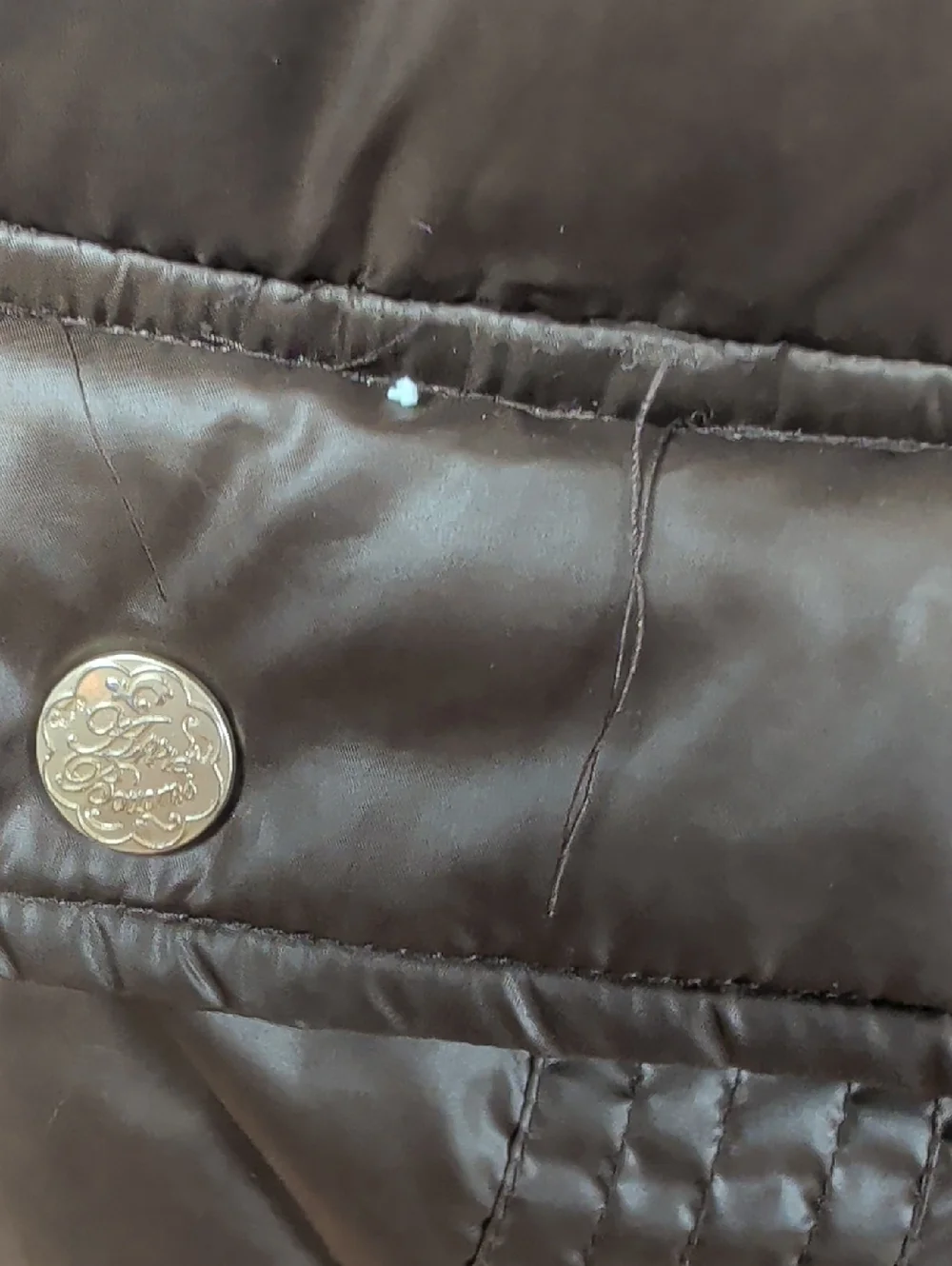 Apple Bottoms Brown Puffer Coat Jacket Large - Picture 4 of 11